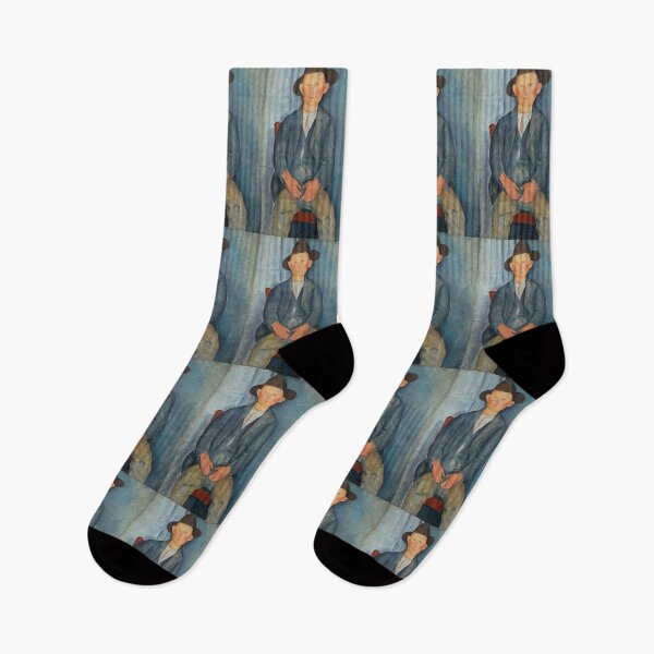 Item preview, The Little Peasant by Amedeo Modigliani: Modernist Portrait Fine Art Print designed and sold by artofuniverse.