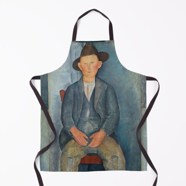 Item preview, The Little Peasant by Amedeo Modigliani: Modernist Portrait Fine Art Print designed and sold by artofuniverse.