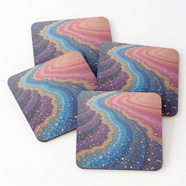 Item preview, Aboriginal Inspired Dot Art - Midnight Magic Colorful Beach designed and sold by GrinGalore.