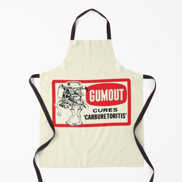 Item preview, Gumout carburetor treatment - 'cures carburetoritis' ! Vintage yellowed background. designed and sold by retropetrol.