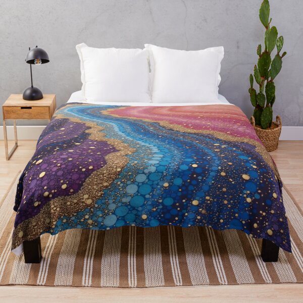 Item preview, Aboriginal Inspired Dot Art - Midnight Magic Colorful Beach designed and sold by GrinGalore.