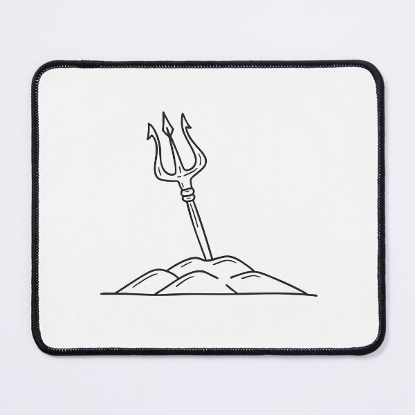Item preview, A trident planted firmly in the sand   designed and sold by rasagamastore.