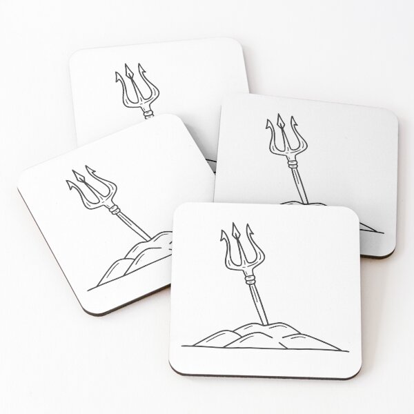 Item preview, A trident planted firmly in the sand   designed and sold by rasagamastore.