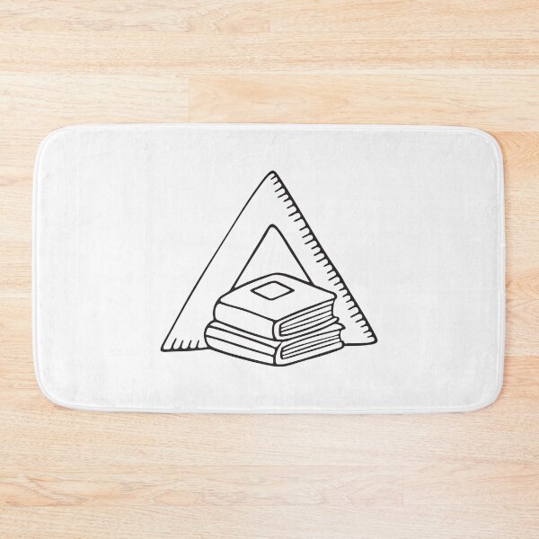 Item preview, A book beside a triangle ruler on the table   designed and sold by rasagamastore.