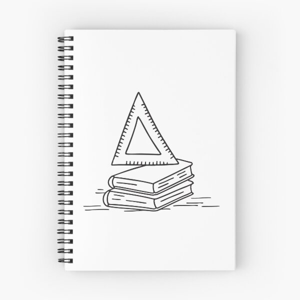 Item preview, A book and a triangle ruler arranged on the table   designed and sold by rasagamastore.