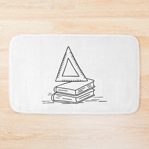 Item preview, A book and a triangle ruler arranged on the table   designed and sold by rasagamastore.