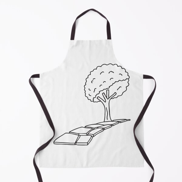 Item preview, A tree standing near a broken stone path   designed and sold by rasagamastore.