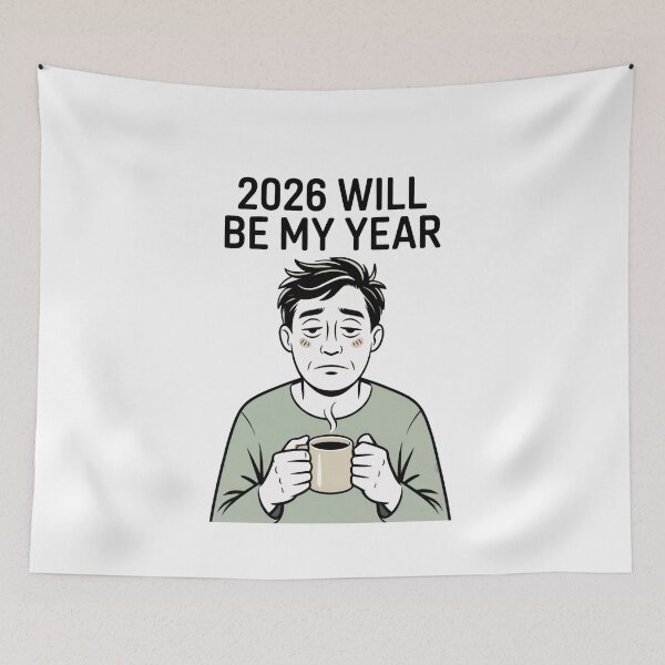 Item preview, 2026 Will Be My Year – Ironic Calendar New Year Joke designed and sold by WSPrintCrafter.