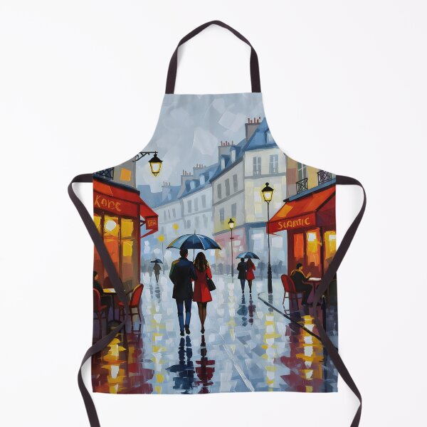 Item preview, A Parisian street scene on a rainy evening, designed and sold by Ponted.