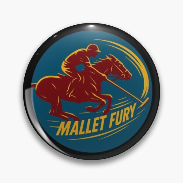 Item preview, Mallet Fury – Horse Polo Design | Equestrian Sport, Polo Player & Polo Match designed and sold by Typologystudios.