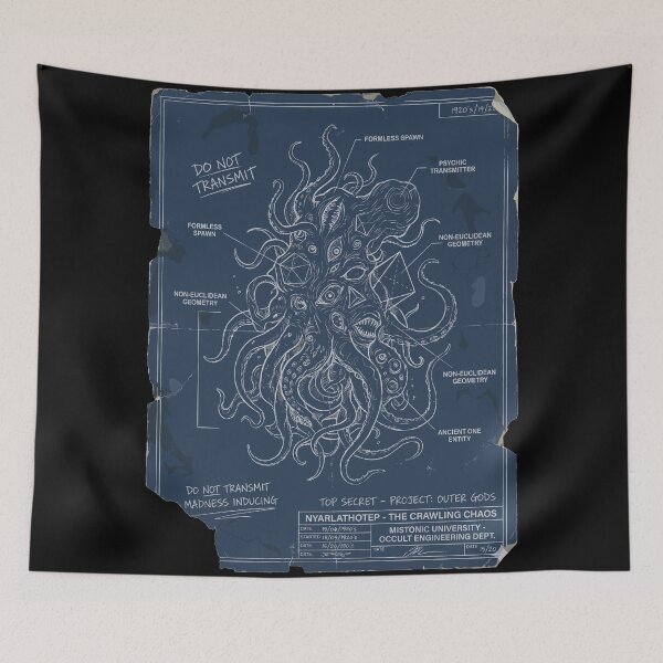 Item preview, Nyarlathotep Lovecraftian Cosmic Horror Monster designed and sold by bapupa.