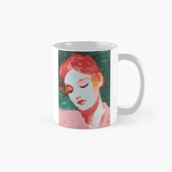 Item preview, Expressionist portrait of a red-haired woman designed and sold by ArtHouseNiklas.