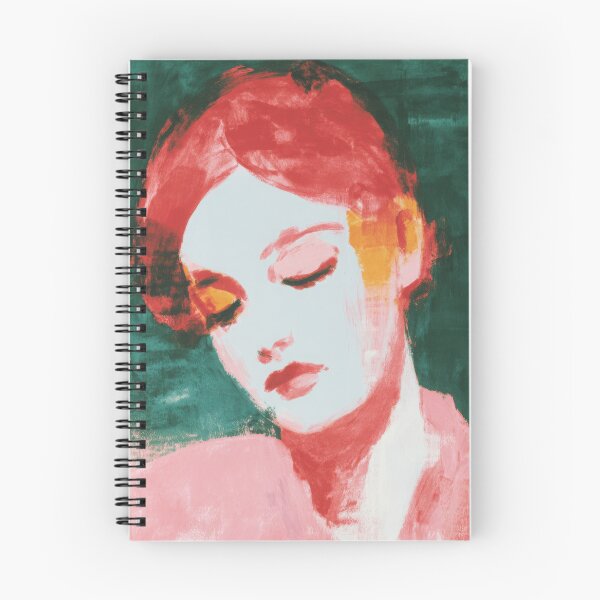 Item preview, Expressionist portrait of a red-haired woman designed and sold by ArtHouseNiklas.