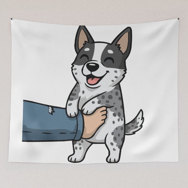 Item preview, Velcro Dog Blue Heeler - Funny Clingy Cattle Dog designed and sold by Petzzz.