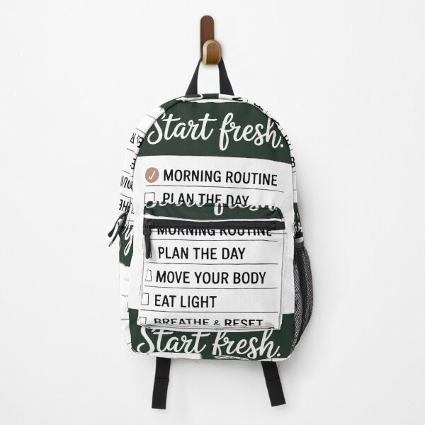 Item preview, Start Fresh — Minimal Morning Checklist Motivational Poster designed and sold by DualEnergy.