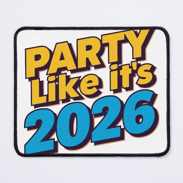 Item preview, Party Like It's 2026 Retro Pop Art designed and sold by DavidTeeStudio.
