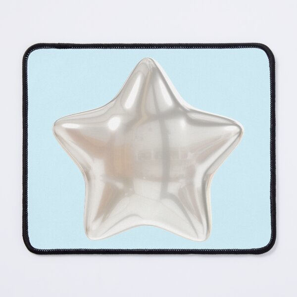 Item preview, Y2K Pearl Chrome Star – Soft Minimal Futuristic Aesthetic designed and sold by EJRdesign.