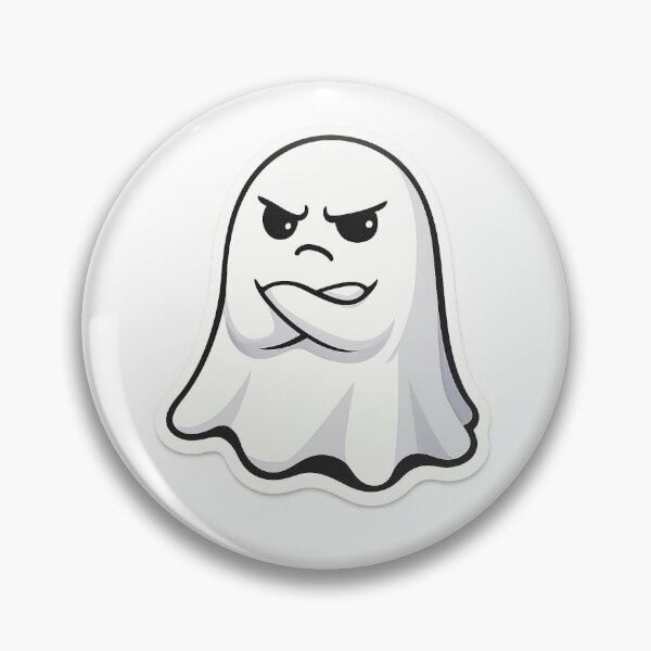 Item preview, Ghost of Disapproval – Matte Vinyl Sticker | Judgmental Cute Ghost Meme designed and sold by taher-saudagar.