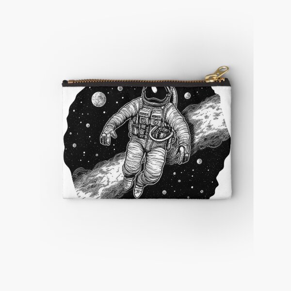Item preview, Astronaut Floating in Deep Space Line Art designed and sold by rainseedart.