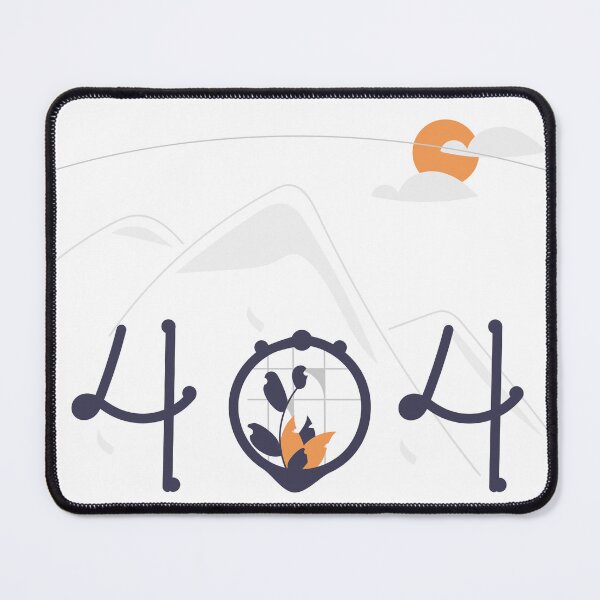 Item preview, 404 Abstract Nature Landscape – Minimal Mountain Illustration Error Art designed and sold by UI Expert.