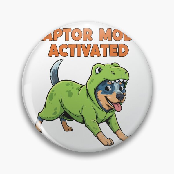 Item preview, Heeler Raptor - Blue Heeler Dinosaur Mode Funny Art designed and sold by Petzzz.