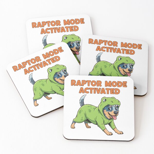 Item preview, Heeler Raptor - Blue Heeler Dinosaur Mode Funny Art designed and sold by Petzzz.