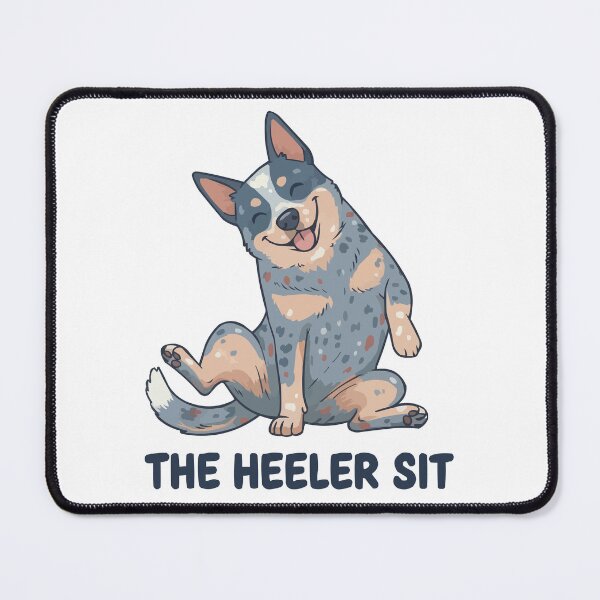 Item preview, The Heeler Sit - Funny Slouching Cattle Dog Art designed and sold by Petzzz.