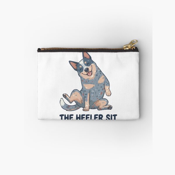 Item preview, The Heeler Sit - Funny Slouching Cattle Dog Art designed and sold by Petzzz.
