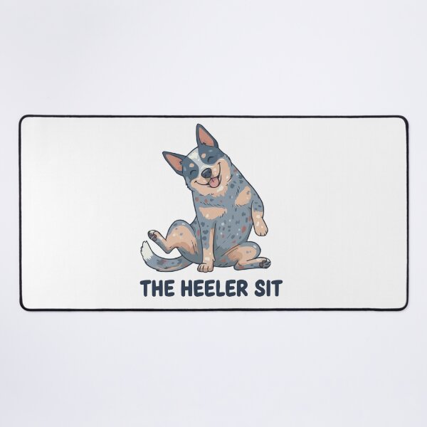 Item preview, The Heeler Sit - Funny Slouching Cattle Dog Art designed and sold by Petzzz.