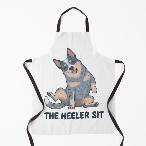 Item preview, The Heeler Sit - Funny Slouching Cattle Dog Art designed and sold by Petzzz.