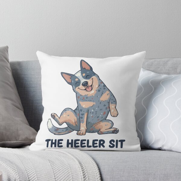 Item preview, The Heeler Sit - Funny Slouching Cattle Dog Art designed and sold by Petzzz.