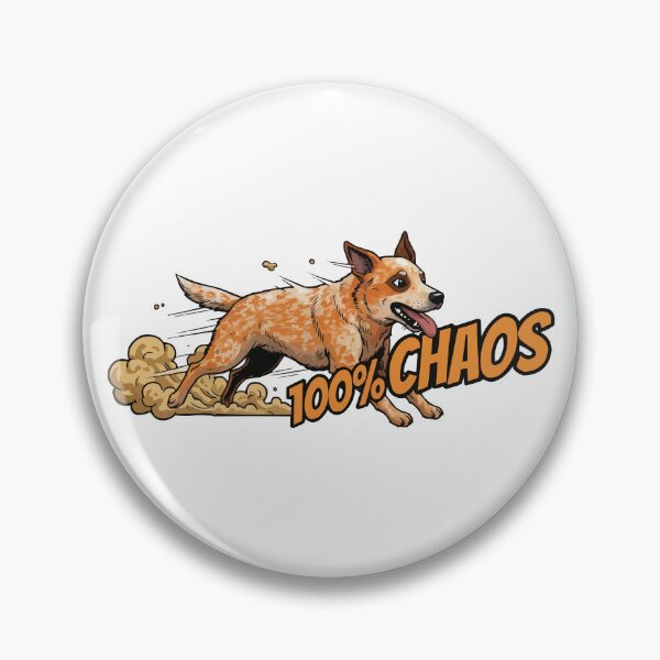 Item preview, Red Heeler Chaos - Australian Cattle Dog Red Dog designed and sold by Petzzz.