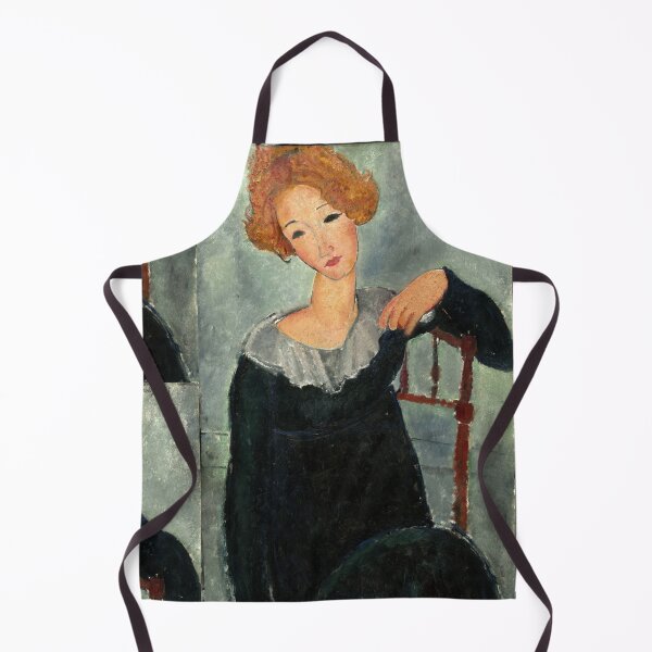 Item preview, Woman With Red Hair by Amedeo Modigliani: Modernist Portrait Poster designed and sold by artofuniverse.