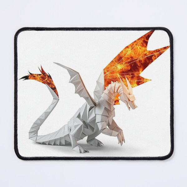 Item preview, Fiery Origami Dragon with Burning Wings designed and sold by Wonderful Designs.