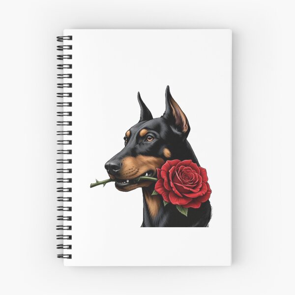 Item preview, Strength With a Soft Side - DOBERMAN WITH ROSE designed and sold by the-dovlat.