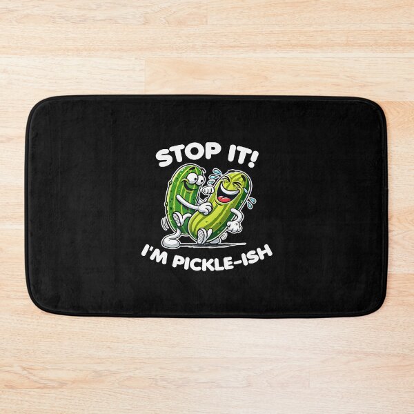 Item preview, Stop It I'M Pickle-Ish Funny Cartoon Ticklish Pickle Humor designed and sold by donadonvgran.