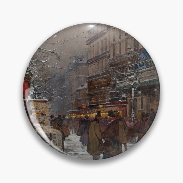 Item preview, Paris, Boulevard en Hiver – Eugène Galien-Laloue Impressionist designed and sold by Art Outlaws.