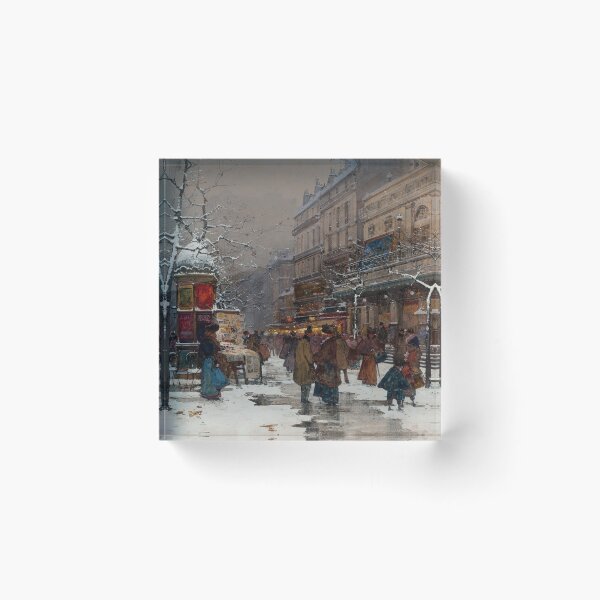 Item preview, Paris, Boulevard en Hiver – Eugène Galien-Laloue Impressionist designed and sold by Art Outlaws.