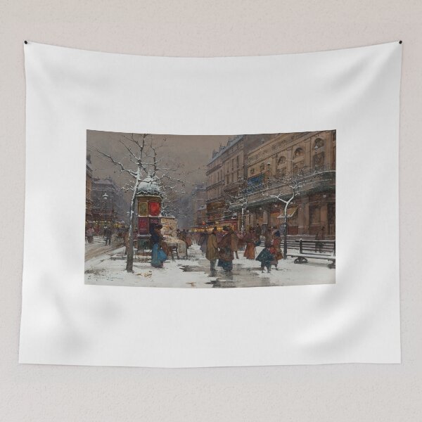 Item preview, Paris, Boulevard en Hiver – Eugène Galien-Laloue Impressionist designed and sold by Art Outlaws.