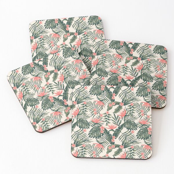 Item preview, Bird of Paradise and Green Leaves – Lush Tropical Botanical Pattern designed and sold by BohemiaArt.