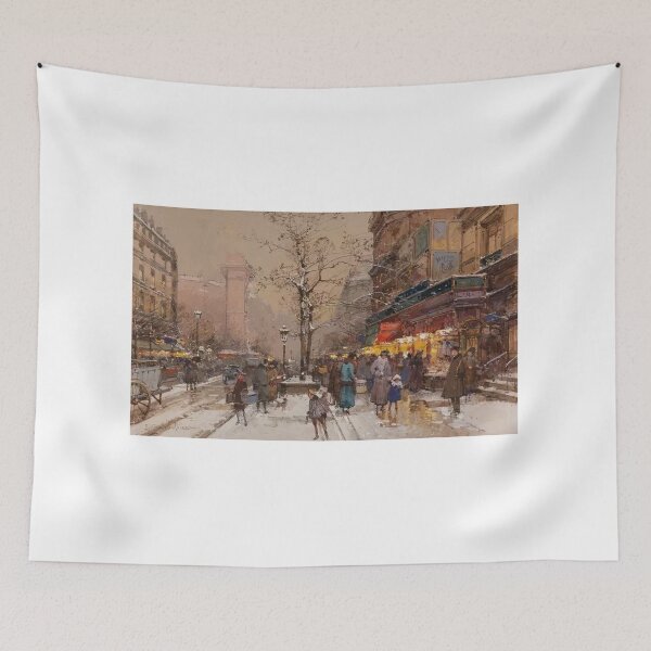 Item preview, Porte Saint-Denis – Eugène Galien-Laloue Impressionist Parisian Landmark Painting designed and sold by Art Outlaws.