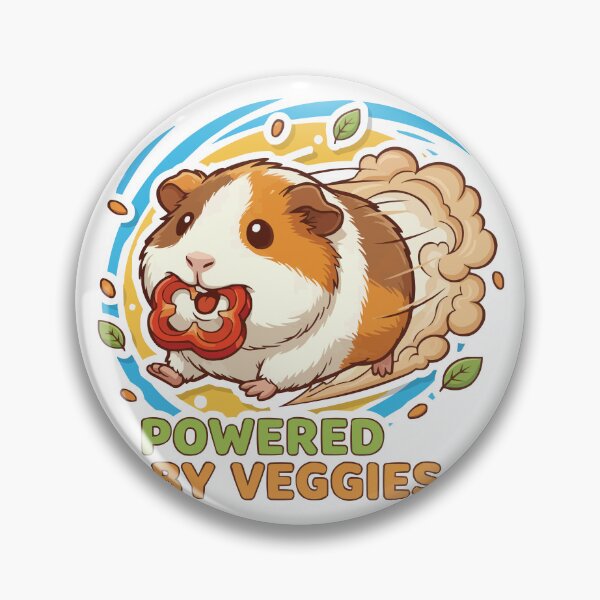 Item preview, Powered By Bell Peppers - Fast Guinea Pig Zoomies designed and sold by Petzzz.