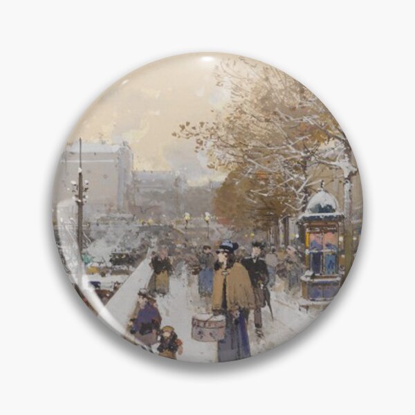 Item preview, Quai des Célestins – Eugène Galien-Laloue Impressionist Parisian Riverside Scene designed and sold by Art Outlaws.