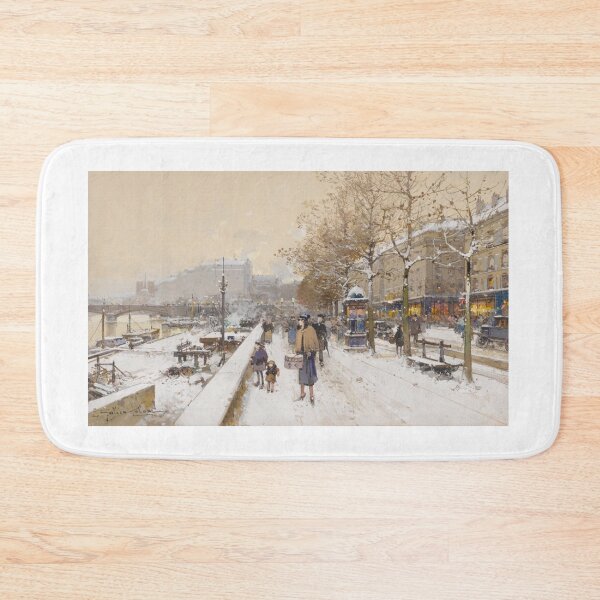 Item preview, Quai des Célestins – Eugène Galien-Laloue Impressionist Parisian Riverside Scene designed and sold by Art Outlaws.