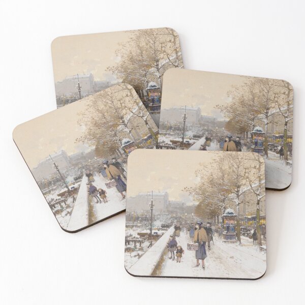 Item preview, Quai des Célestins – Eugène Galien-Laloue Impressionist Parisian Riverside Scene designed and sold by Art Outlaws.