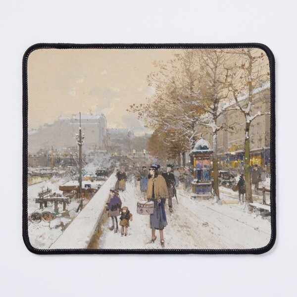 Item preview, Quai des Célestins – Eugène Galien-Laloue Impressionist Parisian Riverside Scene designed and sold by Art Outlaws.