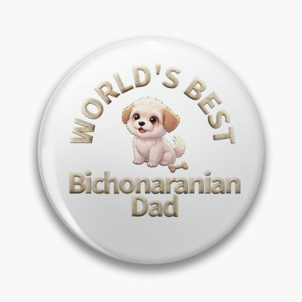 Item preview, World's Best Bichonaranian Dad designed and sold by memeasaurus.