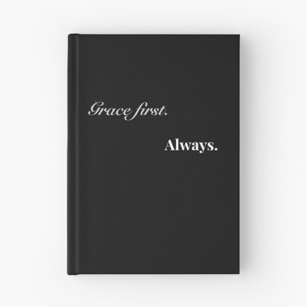 Item preview, Grace First. Always. – Minimalist Typography Design for Dark Backgrounds designed and sold by Kindloom.
