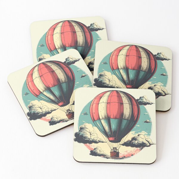 Item preview, Vintage Hot Air Balloon Poster – Retro Adventure Wall Art designed and sold by JonelCrafts.