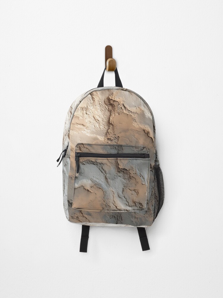 Thumbnail 1 of 3, Backpack, Earthy Clay Texture Pattern designed and sold by bapupa.